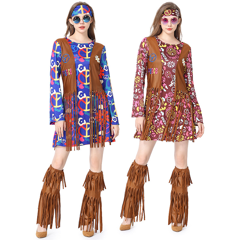 Women'S Accessories In The 70S - Abito da discoteca di Halloween anni