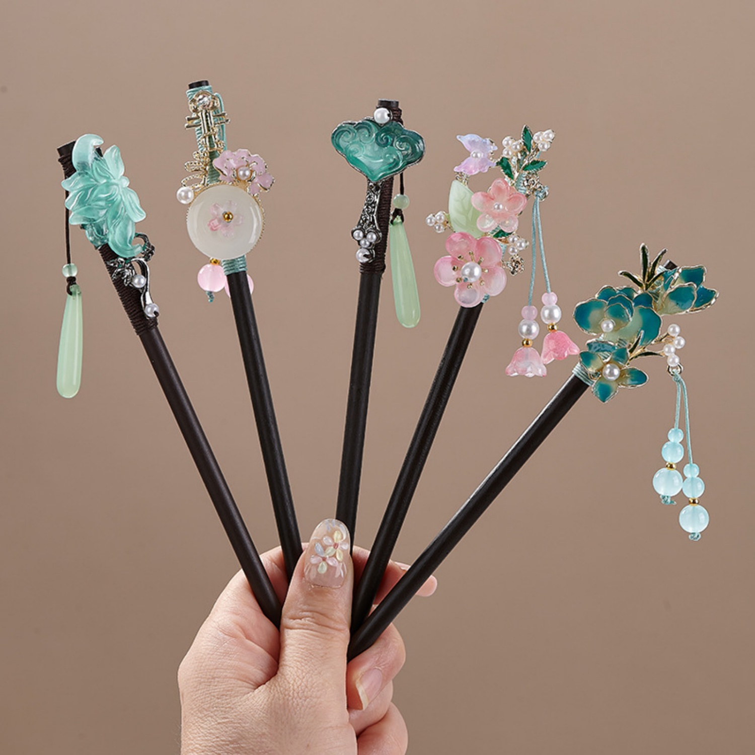 Hair Fork Stick - Fermaglio per capelli vintage a forma