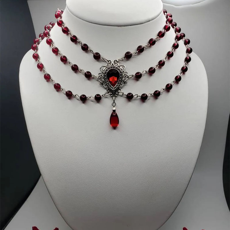 Women'S Victorian Accessories - Collana vittoriana con perline 2023 donna