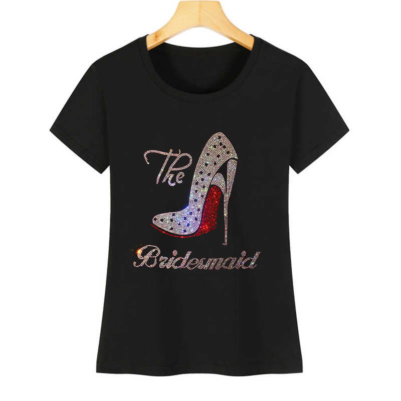 Women Accessories Drawing - T-shirt da donna a maniche corte