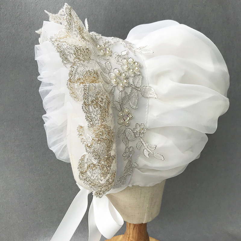 Women'S Victorian Accessories - Cofano vittoriano con volant Berretto da