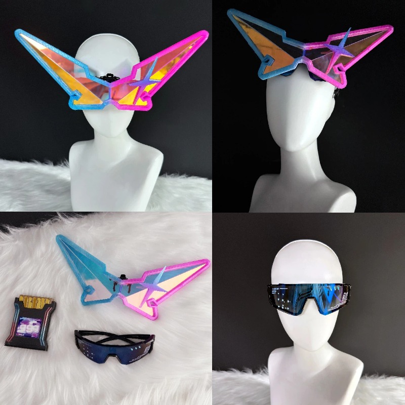 Women Accessories Set - Set di Occhiali Colorati per Cosplay