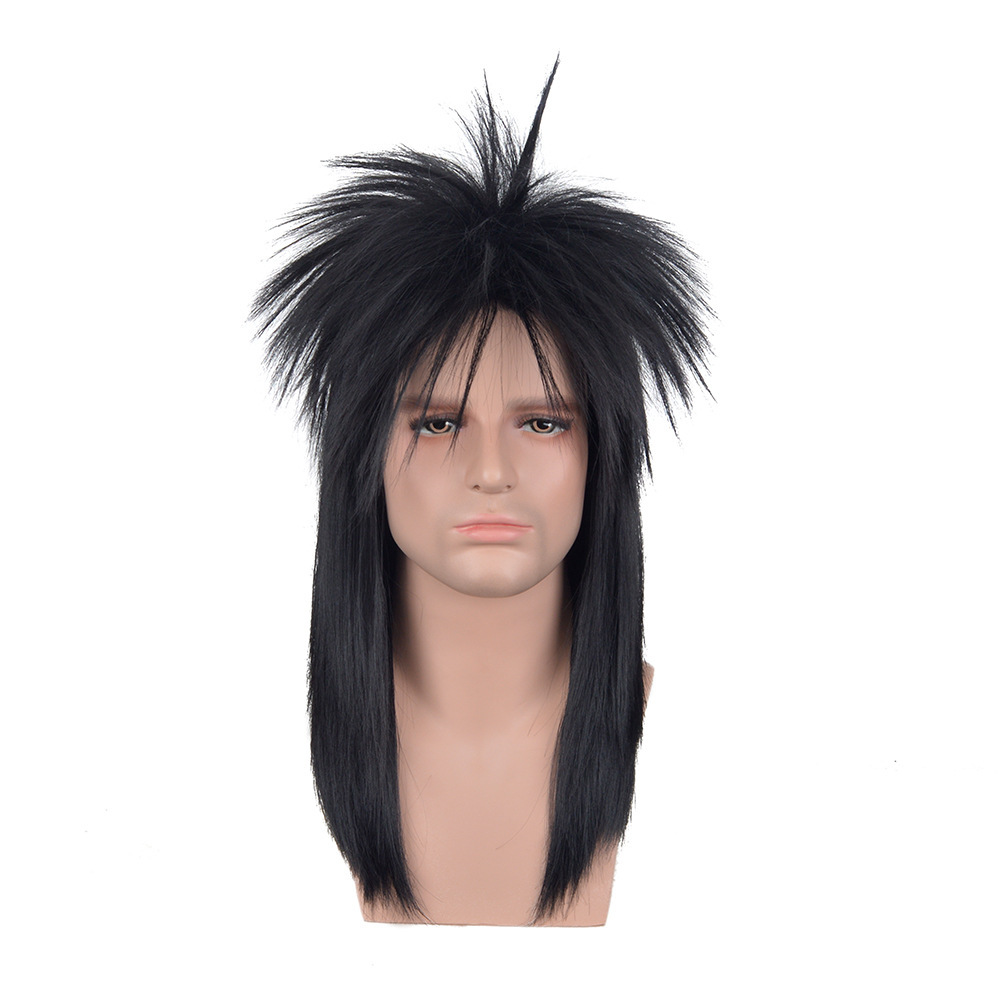 Women'S Accessories In The 70S - Parrucche cosplay unisex lunghe nere anni