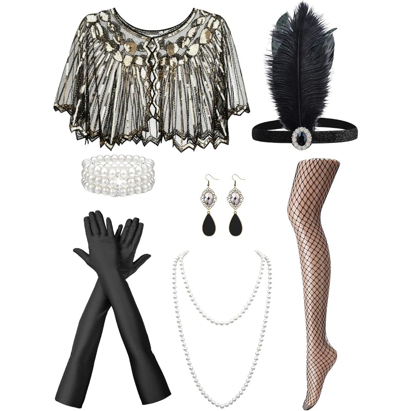 Women Accessories Pack - Set di Accessori Anni '20 per