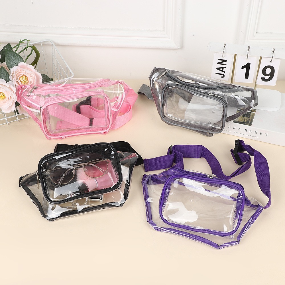 Women Accessories Pack - Marsupio Trasparente in PVC Multicolore con