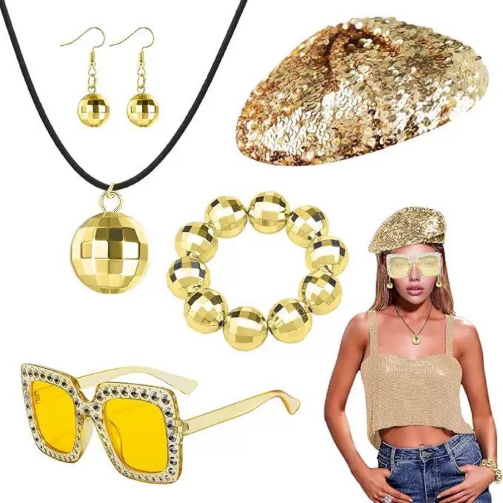 Women'S Accessories In The 70S - Set di Accessori per Costume da