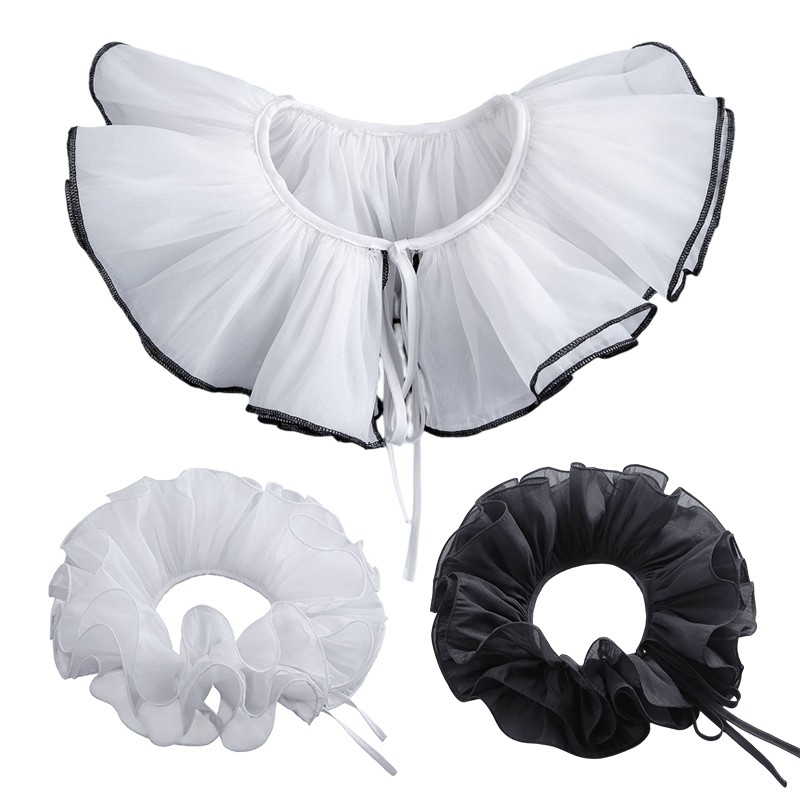 Women'S Victorian Accessories - Collare Finto Vittoriano Elegante con Rete