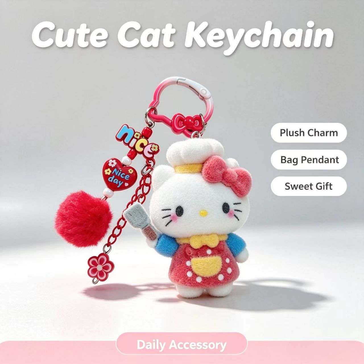 Portachiavi Gatto Floccato all - Women Accessories Pack recensione e prezzo