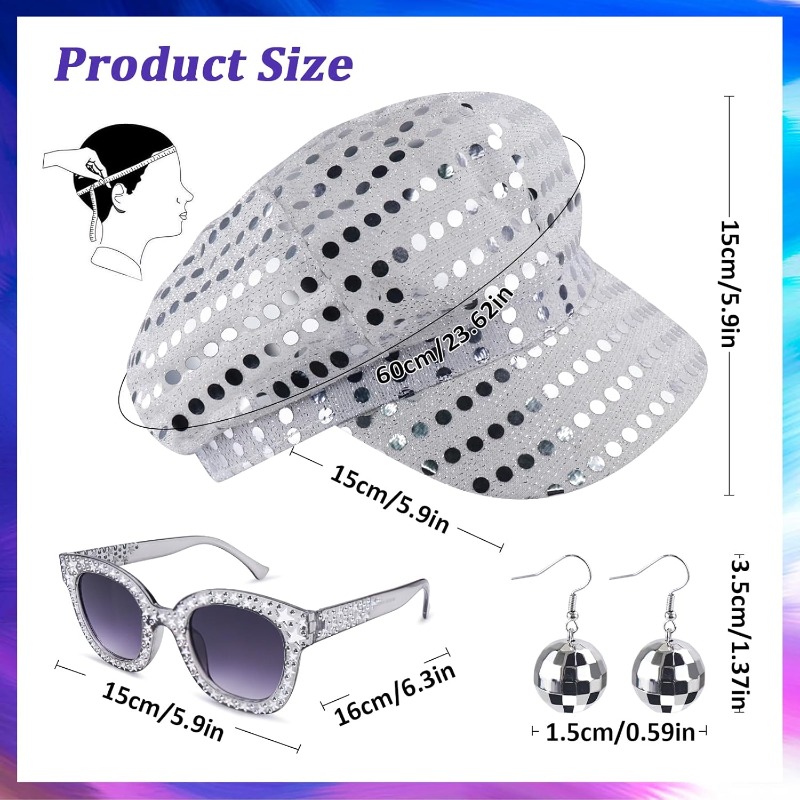 3PCS 70s Costume da discoteca  - Women'S Accessories In The 70S recensione e prezzo