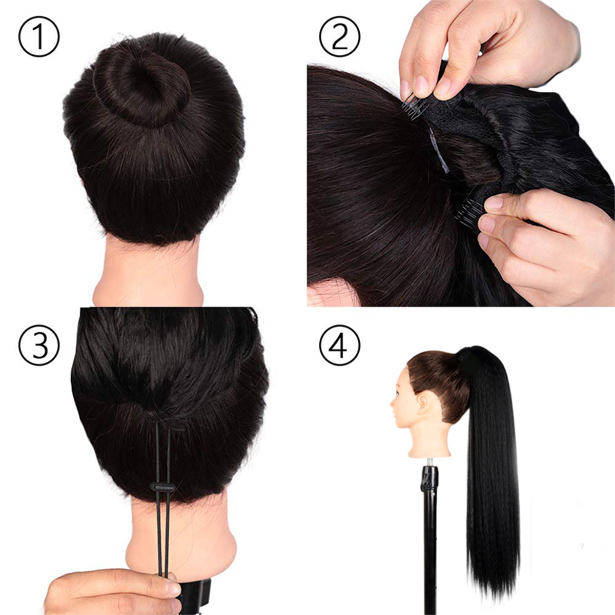 Estensione dei capelli coda di - Hair Band Elastic recensione e prezzo