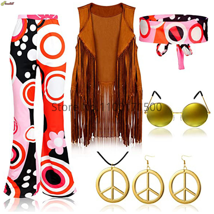 2023 Halloween Hippie Costume  - Women'S Accessories In The 70S recensione e prezzo