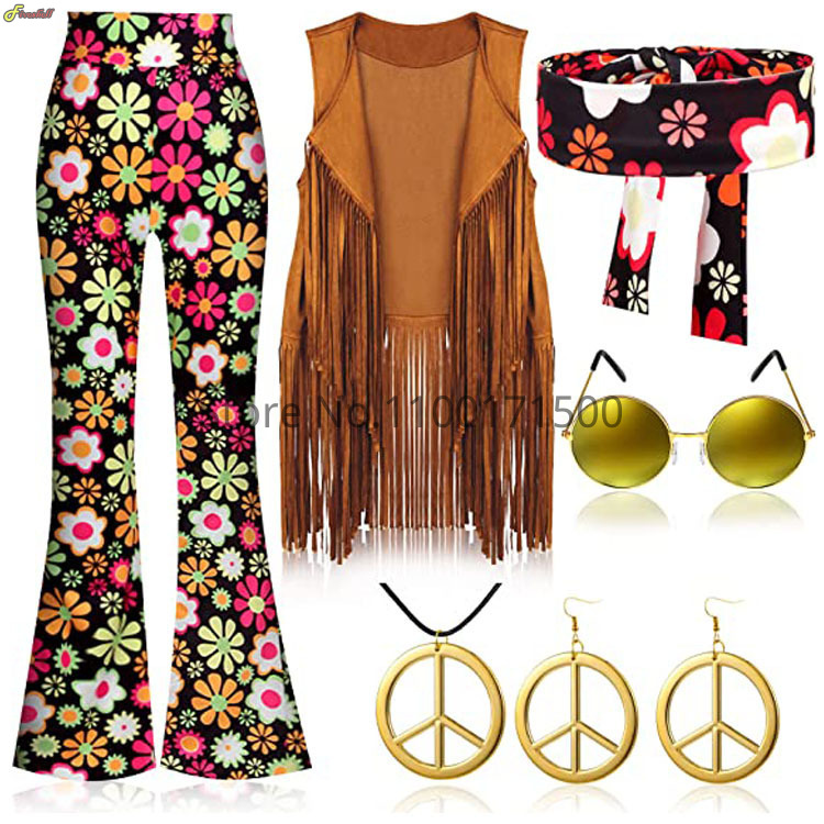 2023 Halloween Hippie Costume  - Women'S Accessories In The 70S recensione e prezzo