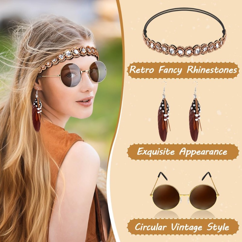 Set di 5 Accessori per Costume - Women'S Accessories In The 70S recensione e prezzo