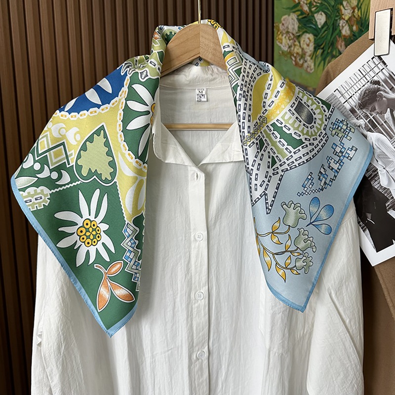 Foulard Quadrato Verde Boho co - Women'S Accessories Handbags recensione e prezzo