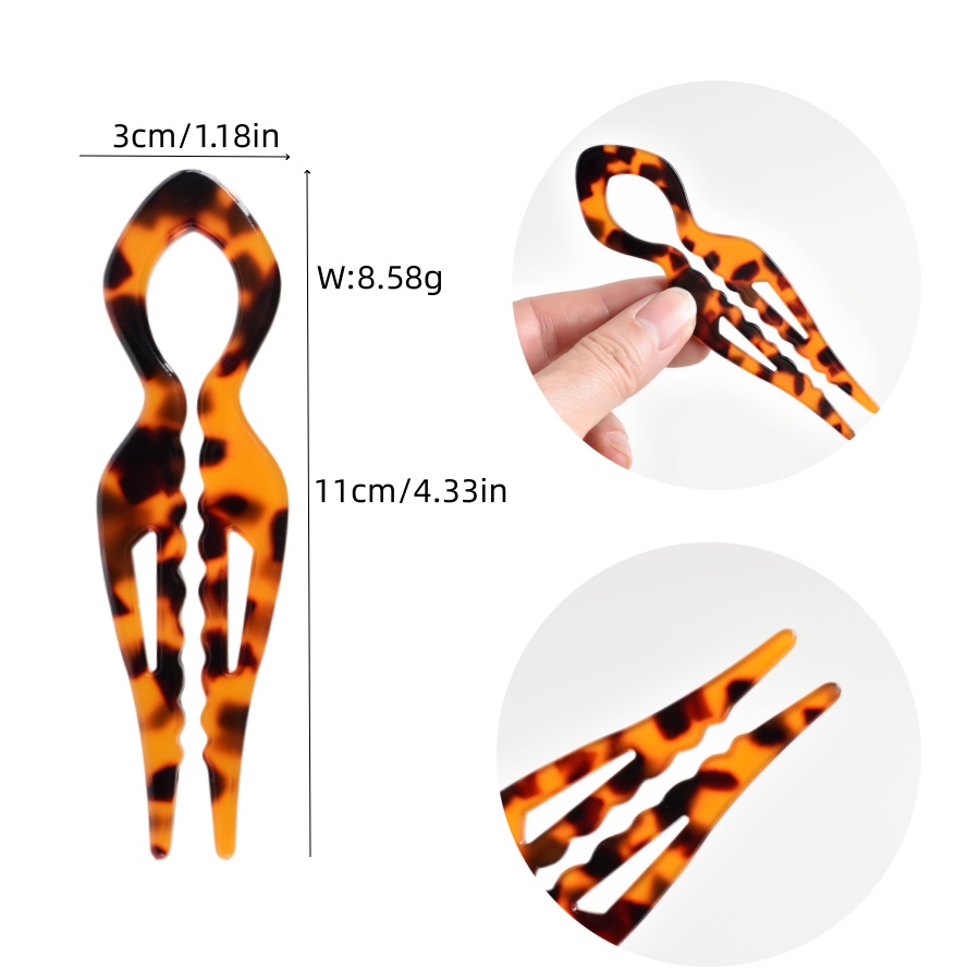 1 forcina per capelli in acril - Hair Fork Stick recensione e prezzo